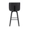 Armen Living Tyler 30" Bar Height Swivel Gray Faux Leather and Black Wood Bar Stool LCTYBAGRBL30 - alternate 4